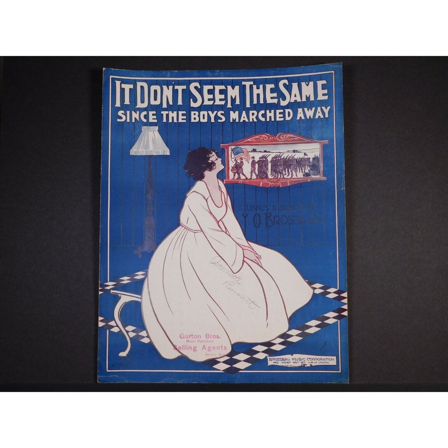 WWI Sheet Music - "It Don't Seem The Same Since The Boys Marched Away"