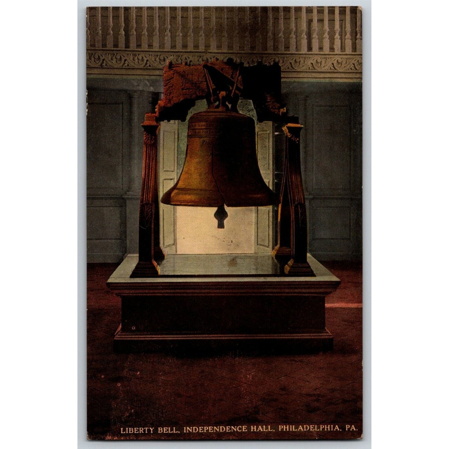 Vintage Postcard c1915 Liberty Bell, Independence Hall, Philadelphia