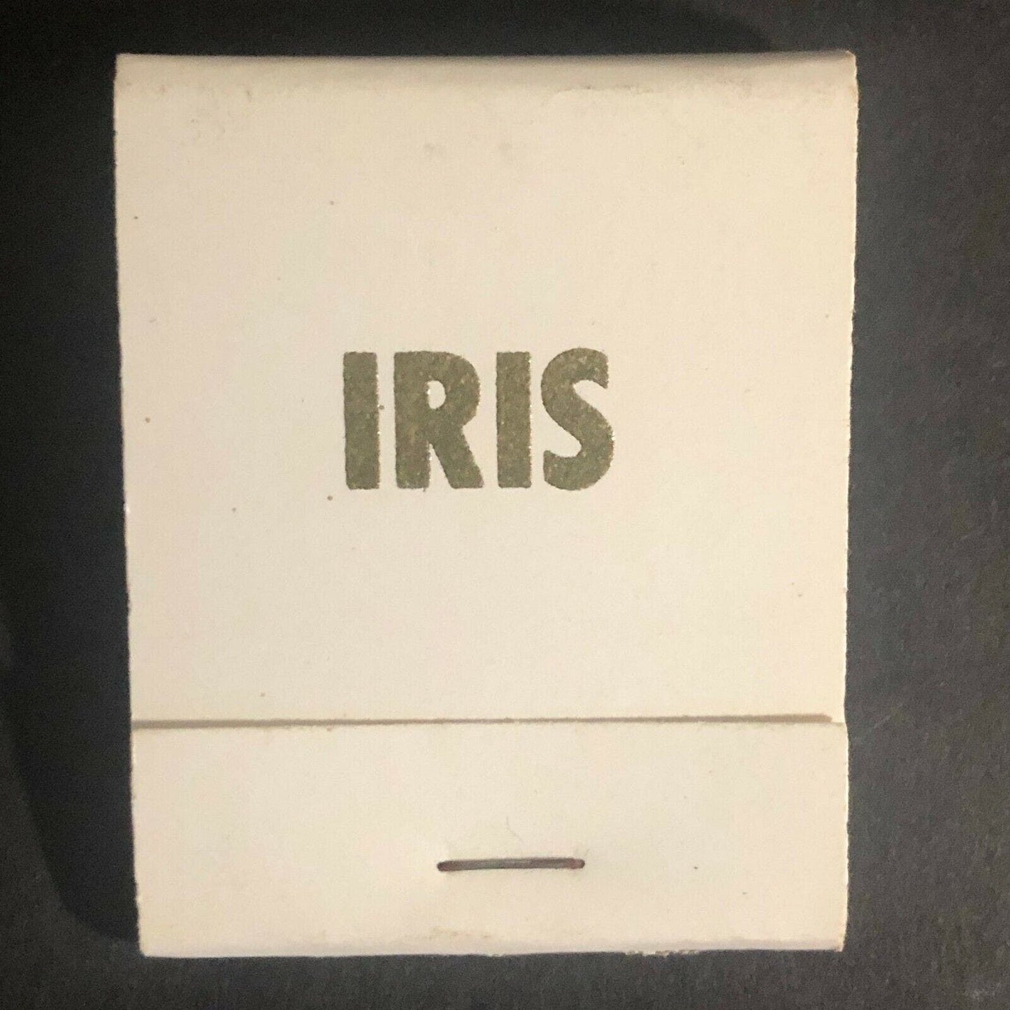Vintage c1970's-80's Full Matchbook "Iris Restaurant and Lounge" Mt. Pleasant IA