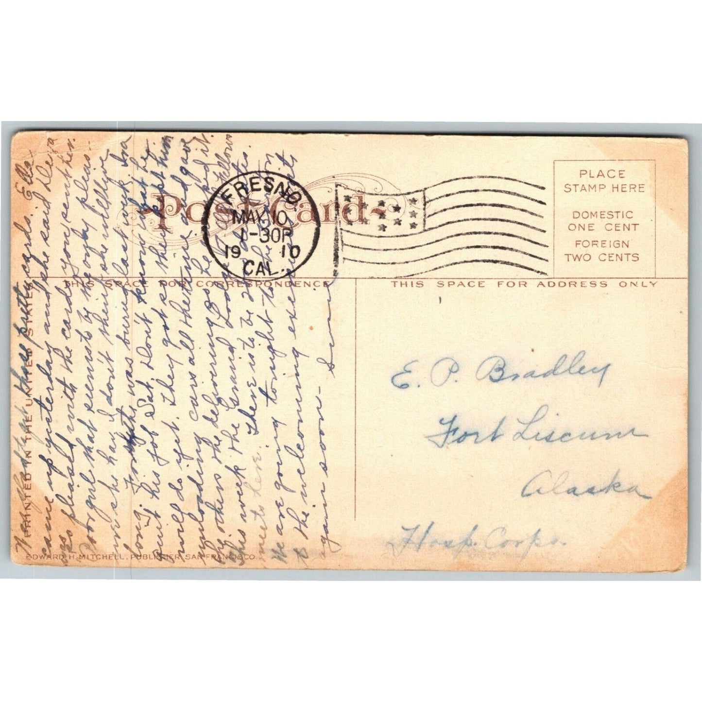 Vintage c1910 Postcard - Forsythe Block, Fresno, CA