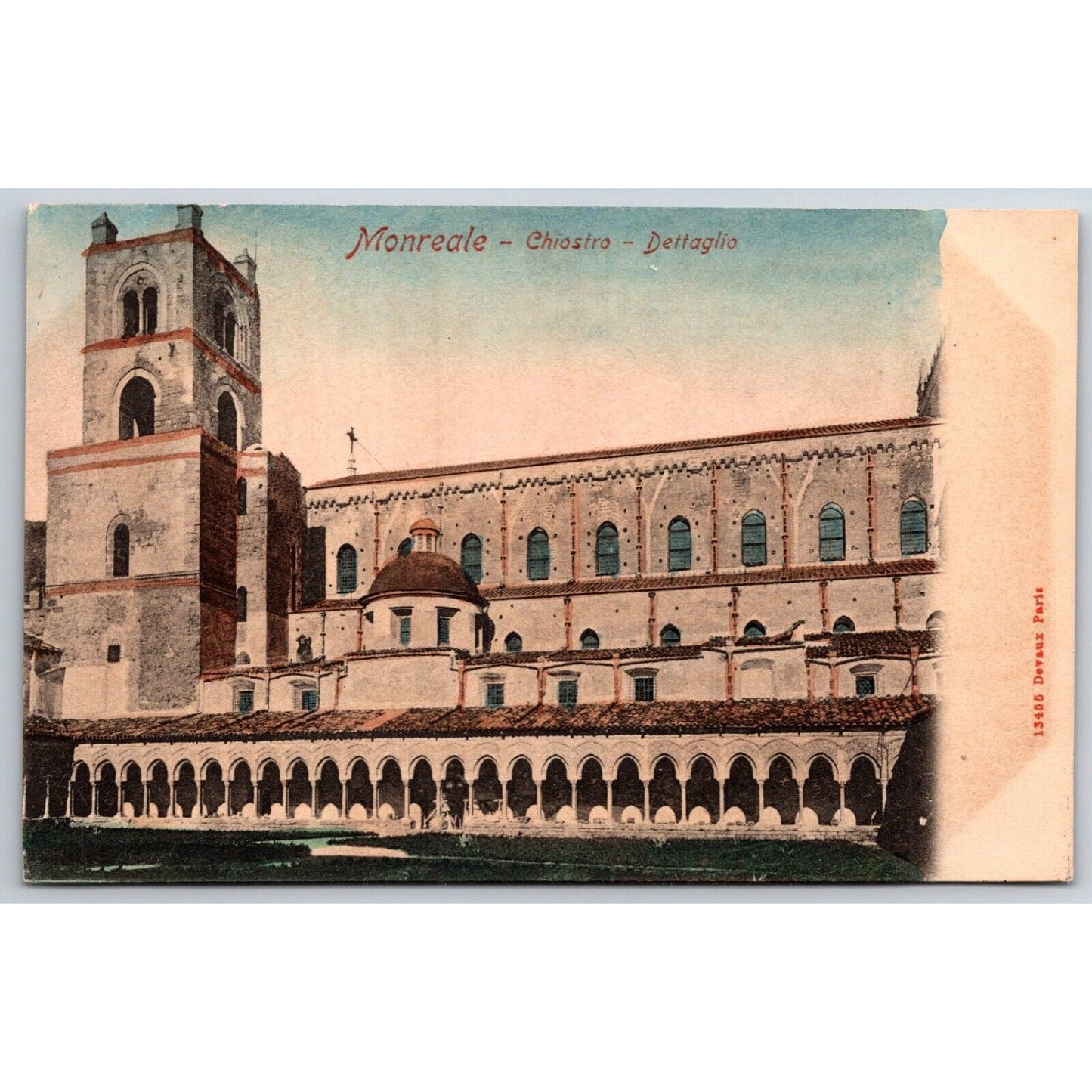 Monreale, Sicily Italy Postcard Cloister in Monreale c1901-1907 NP