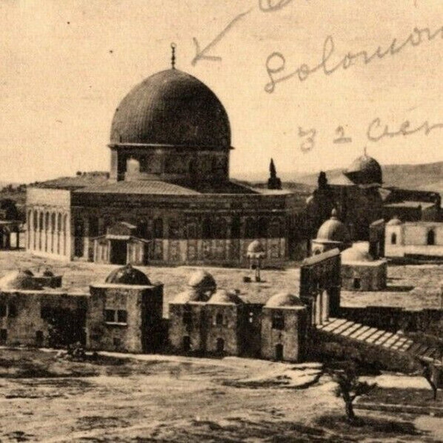 c1907-15 PPC Jerusalem "The Temple Platforme" Vintage Postcard