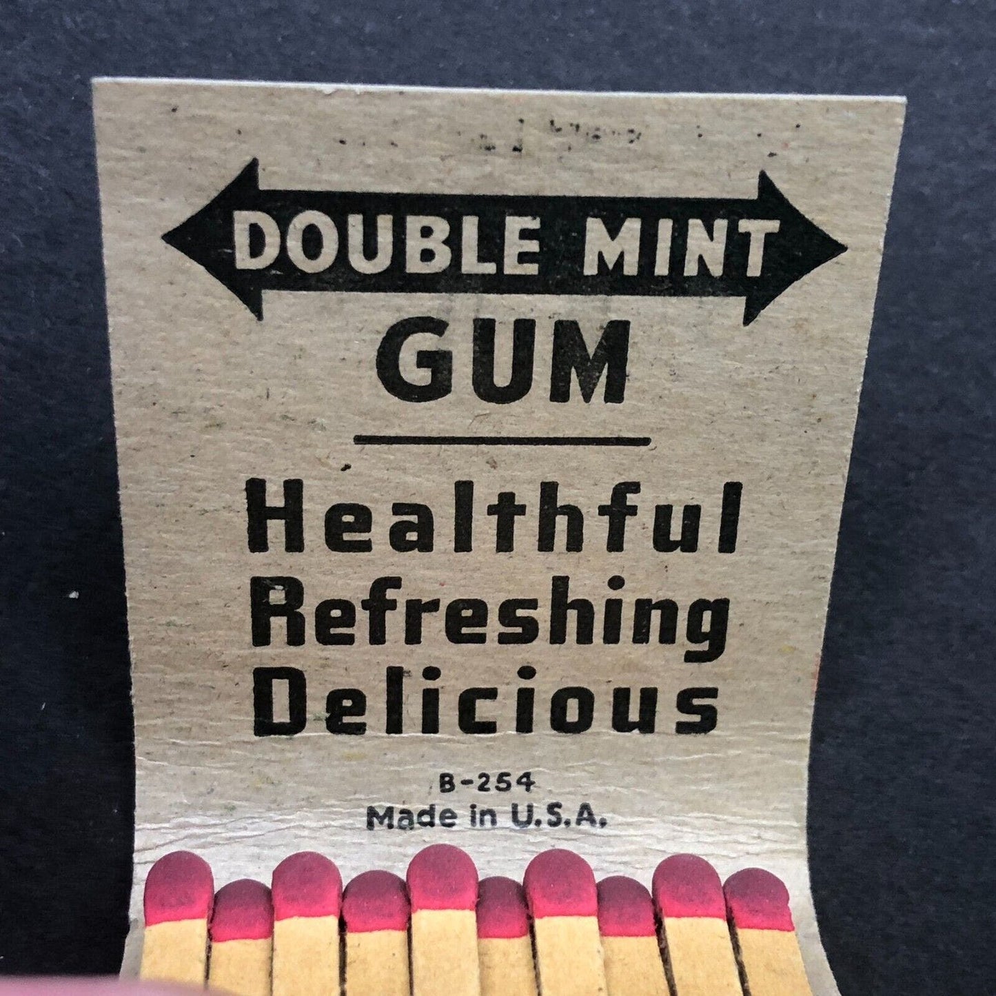 Wrigley's Double Mint Gum Full Matchbook c1954 VGC Scarce