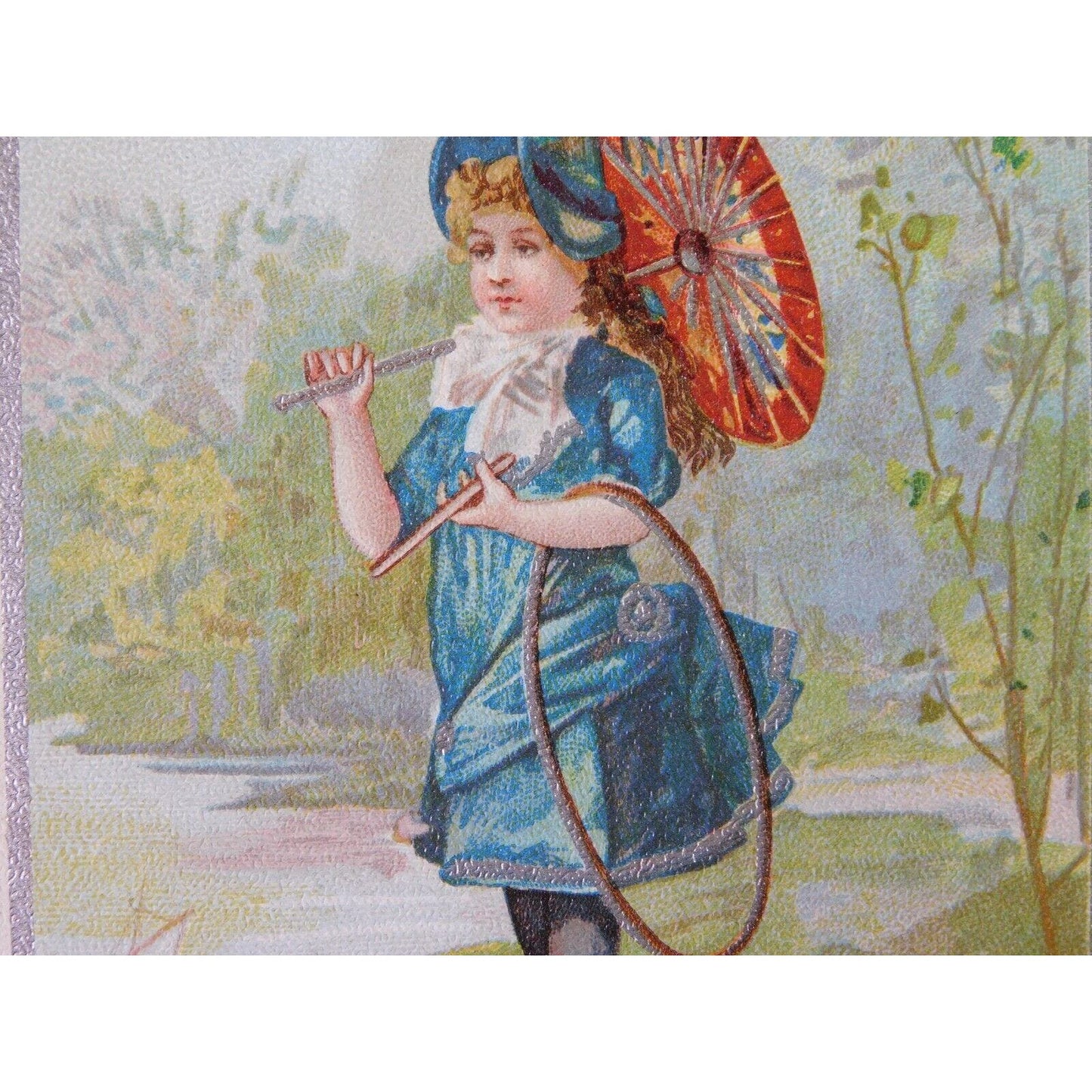 Victorian Advertising Trade Card - "With Sincere Christmas Greetings"