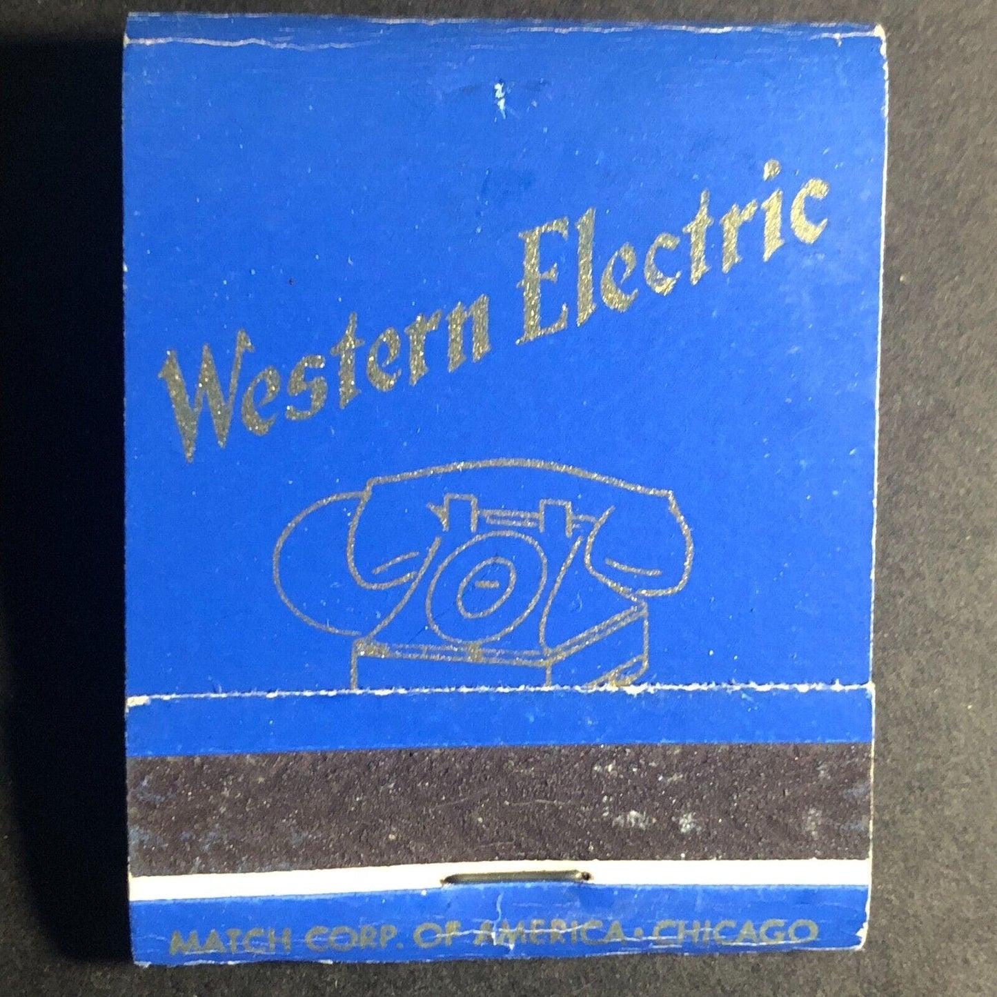 Western Electric Telephone Hawthorne Works Chicago Full Matchbook c1930's-40's