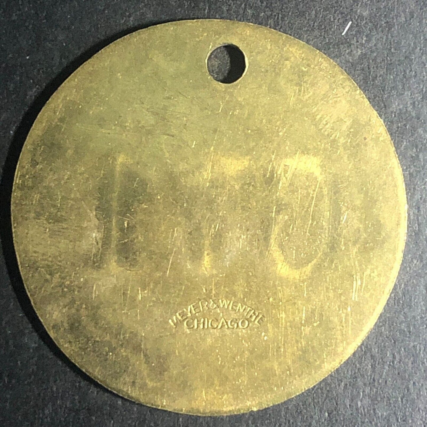Anaconda Copper Mining Co. Bonner, MONT MT Brass Tool Check Tag #671 Scarce
