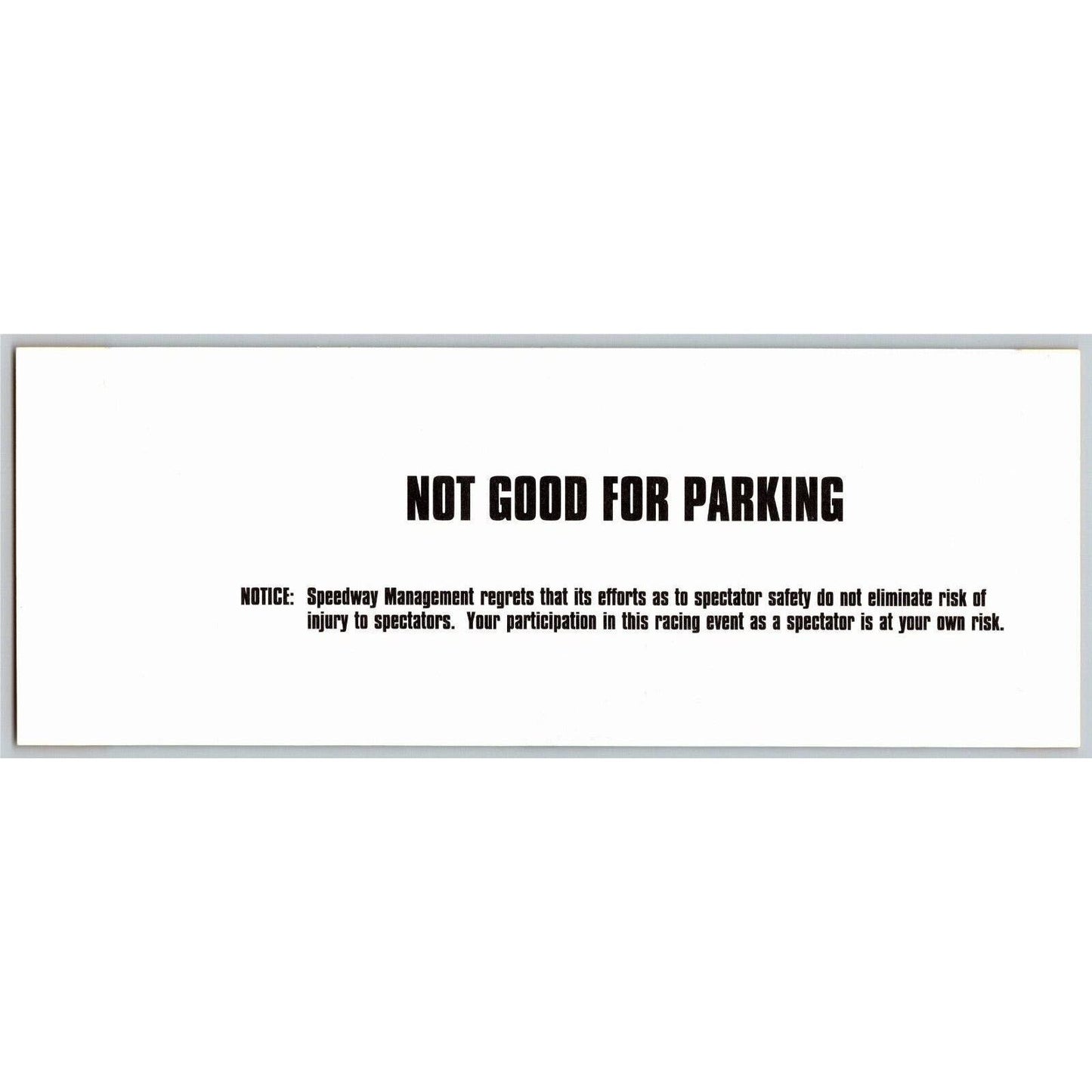 2000 Indy 500 (1st Day Saturday Practice) Pagoda Terrace Unused Ticket IMS #40