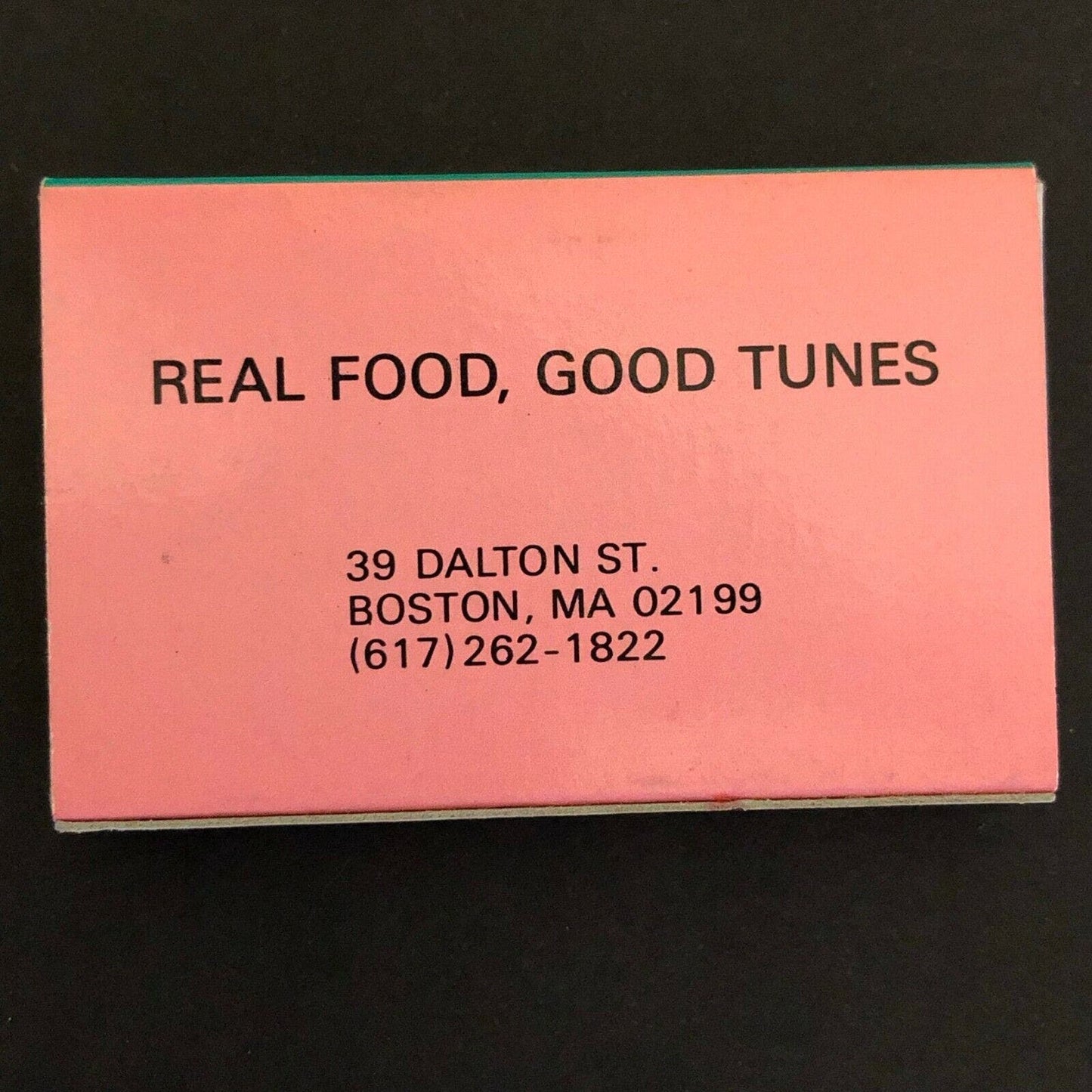 c1980's-90's Wooden Matchbox Matchbook "A Steak in the Neighborhood" Boston