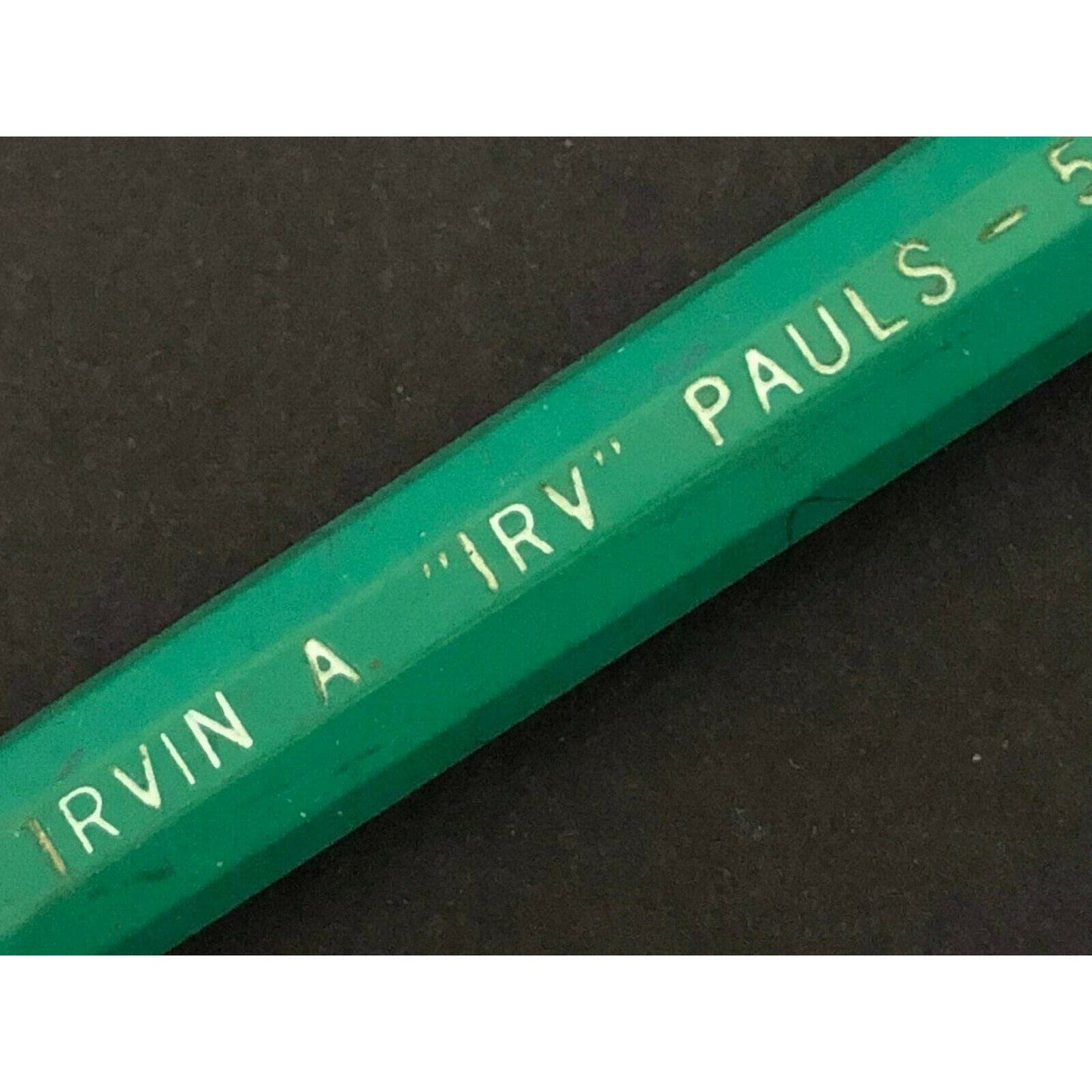c1940's-50's Irvin "Irv" Pauls Buhler, KS Mechanical Advertising Pencil