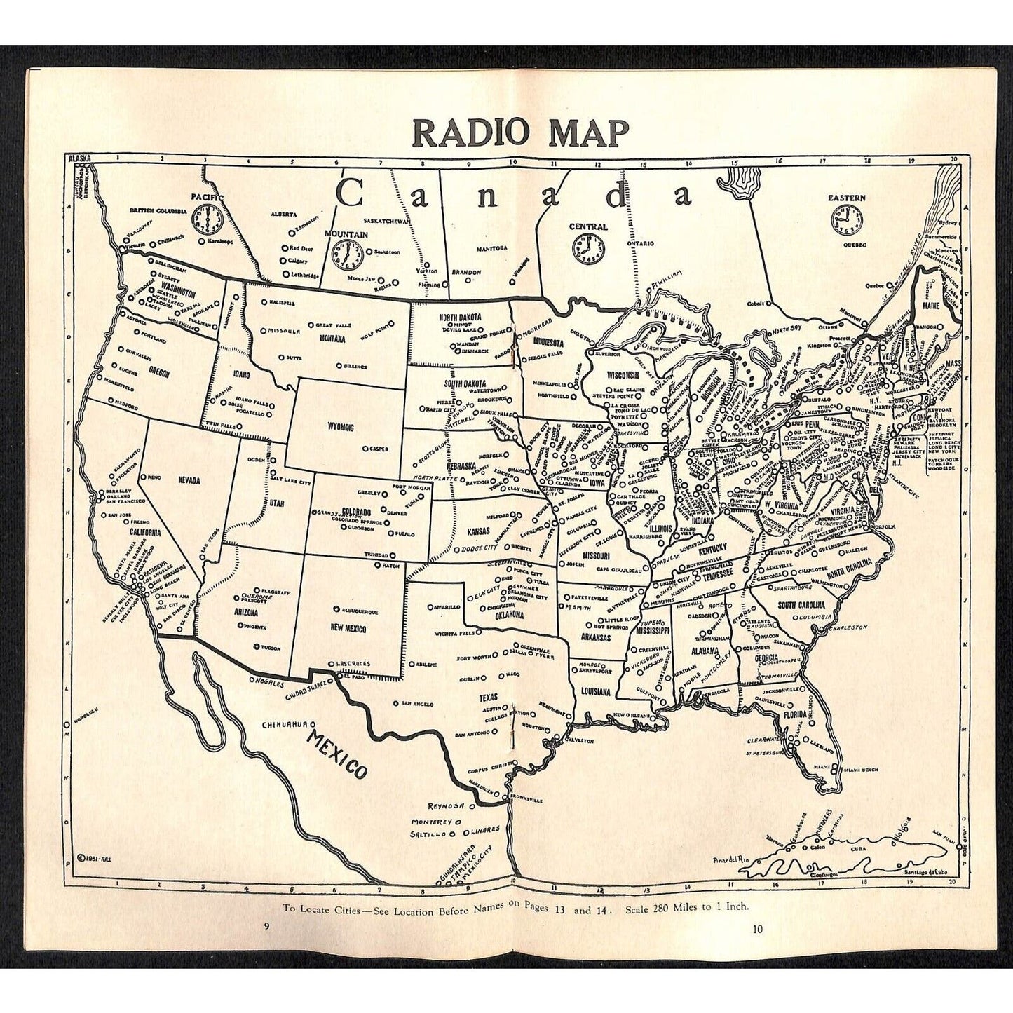 "Listeners Always Dependable" 1931 Official Radio (Station) Log 18pp VGC Scarce