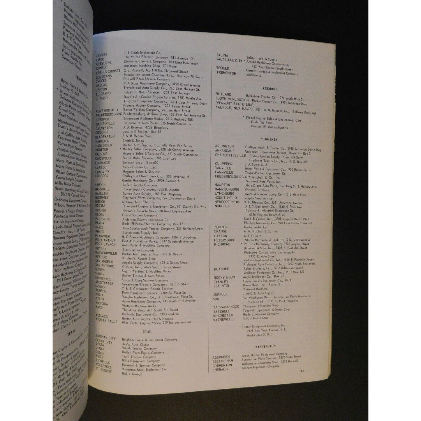 c1930's-40's Wisconsin ACN BKN Engine 53+ pgs Instruction & Parts Book MM-270-B