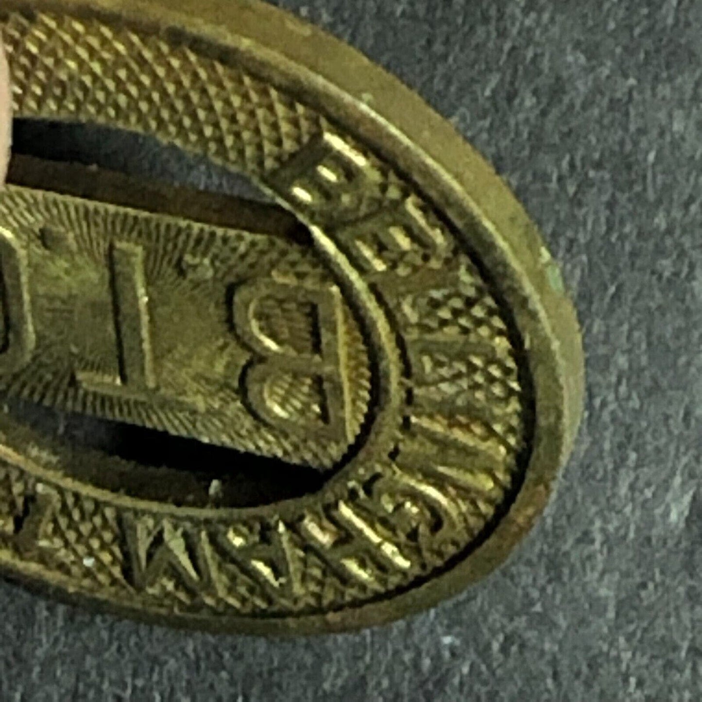 Bellingham (Washington) Transit BTC Brass G/F One Fare Token 16mm - w/ Bus