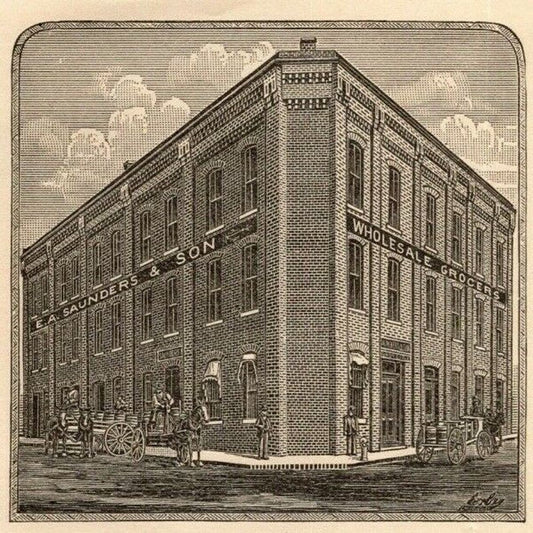 E.A. Saunders & Sons Wholesale Grocers Richmond, VA Letterhead Geo. E. Wear 1898