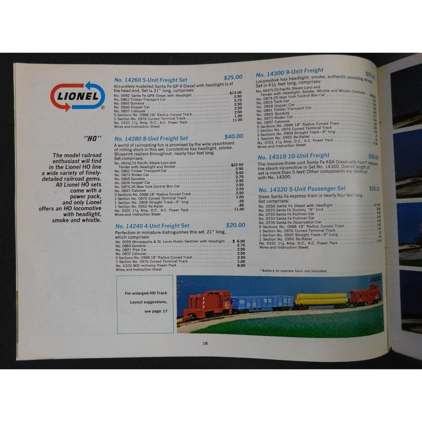 1966 Lionel Trains Raceways Phonographs Science Sets Catalog 39pgs VGC