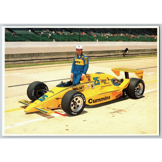c1987 Indy 500 - Al Unser Sr. - Motor Speedway NOS 4" x 5 3/4" Postcard