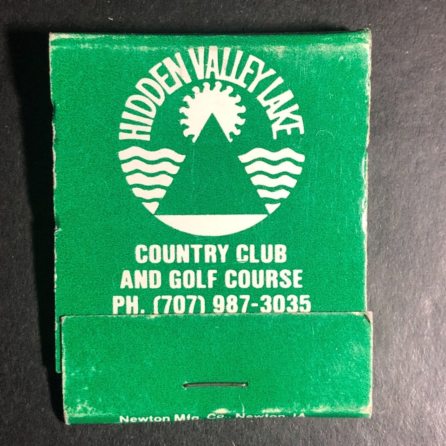Hidden Valley Lake Country Club Golf Course Full Matchbook c1975-85