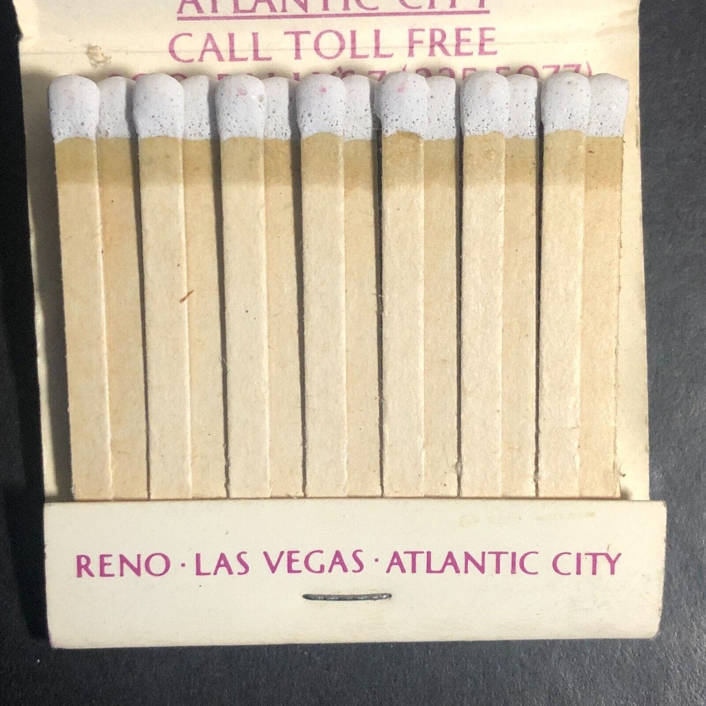 Bally's Reno Nevada China Seas Restaurant Full Matchbook c1980's Boat Sunset