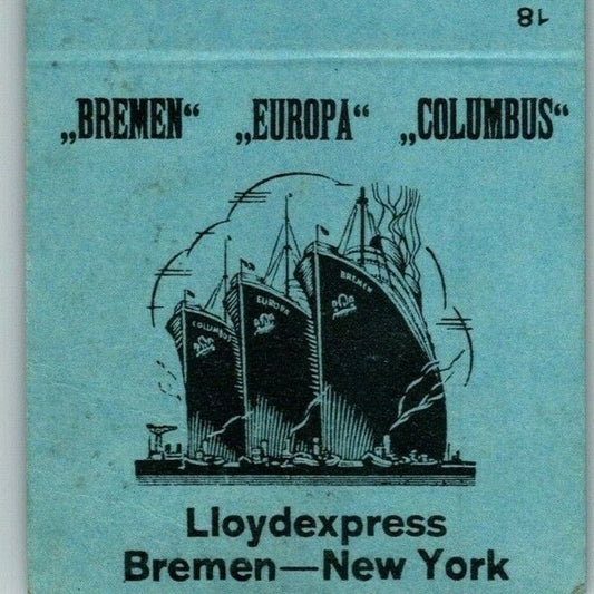 Lloyd-Reiserguros Bremen Europa Columbus Cruise Line - Triangle Table Standee