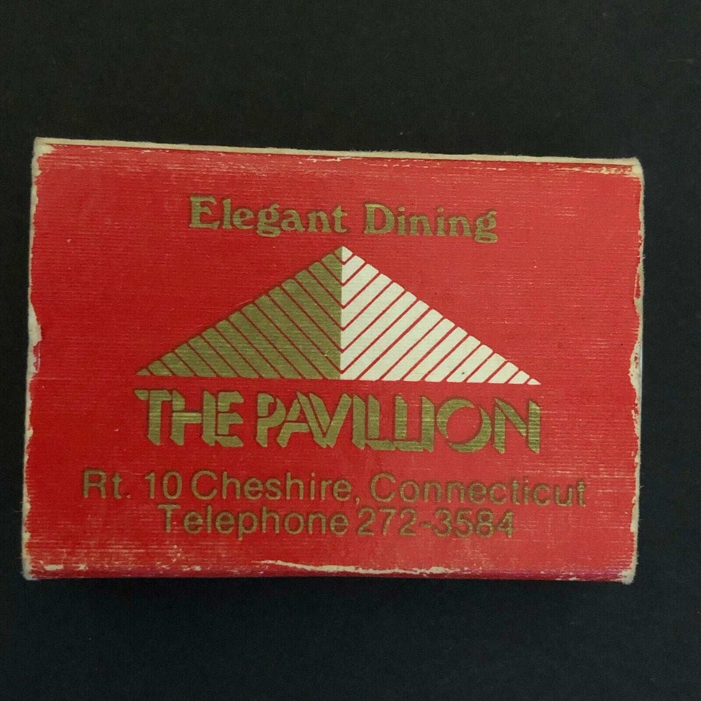 c1990s' Wooden Matchboxes / Matchbooks - "The Pavillion" Restaurant Cheshire, CT