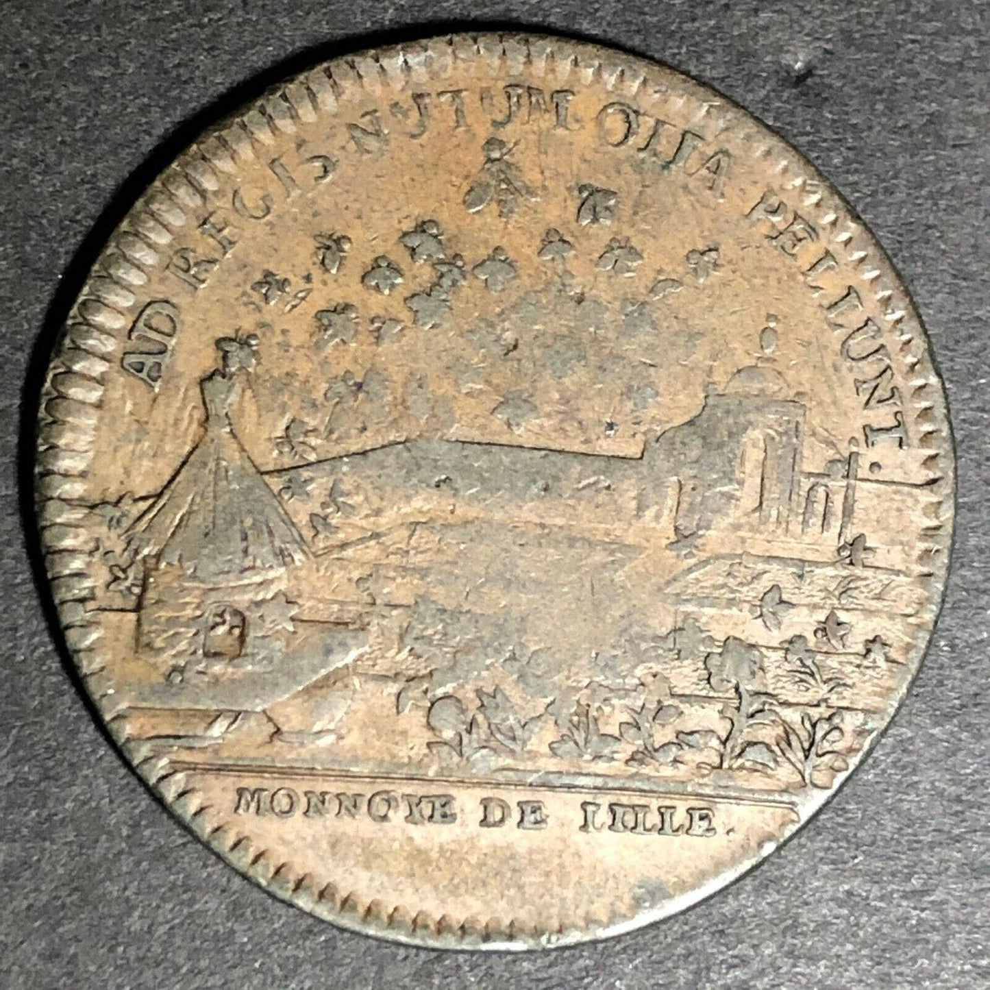 30.5mm Louis XIV Counter - Laboris Fructus Immunitas - Ben Fauver Coll.