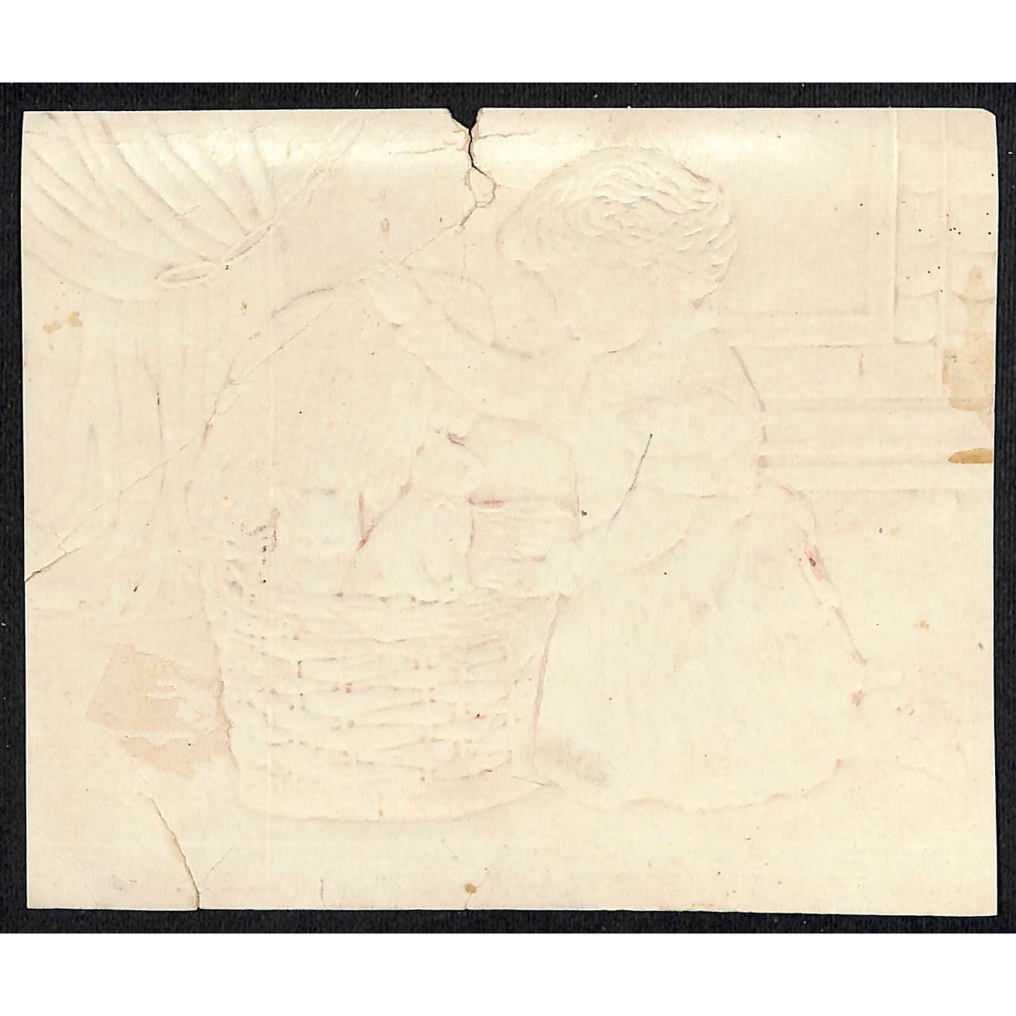 1880-90's Victorian Trade Card J.T. Kopp Dry Goods York, PA Kittens in a Basket