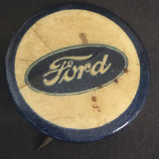 Ford Logo Steel / Celluloid Pinback 22.6mm c1910's-20's