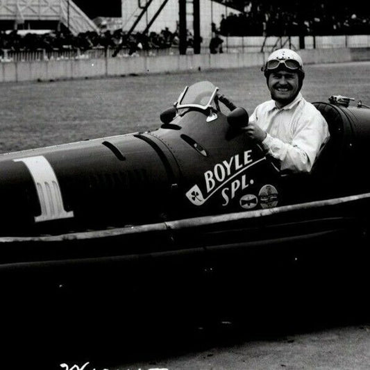 Wilbur Shaw Indy 500 Winner 1940 - 8 x 10 Glossy B&W Photograph VGC