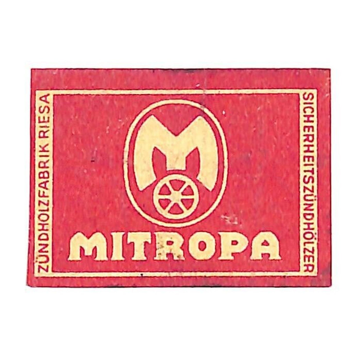 Vintage Matchbox Label Mitropa (German Railway Catering Co.) c1950's-60's