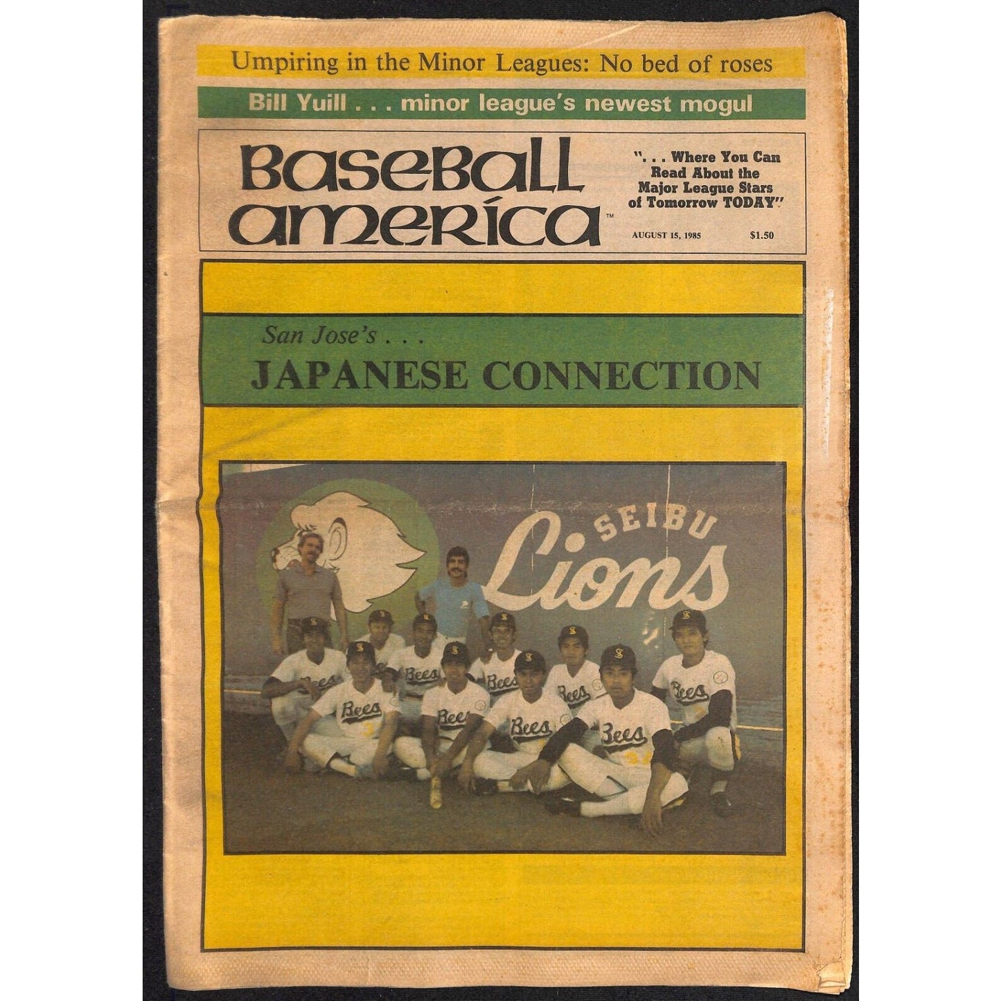 Baseball America 10/15 1985 "Japanese Connection" 32pp VGC
