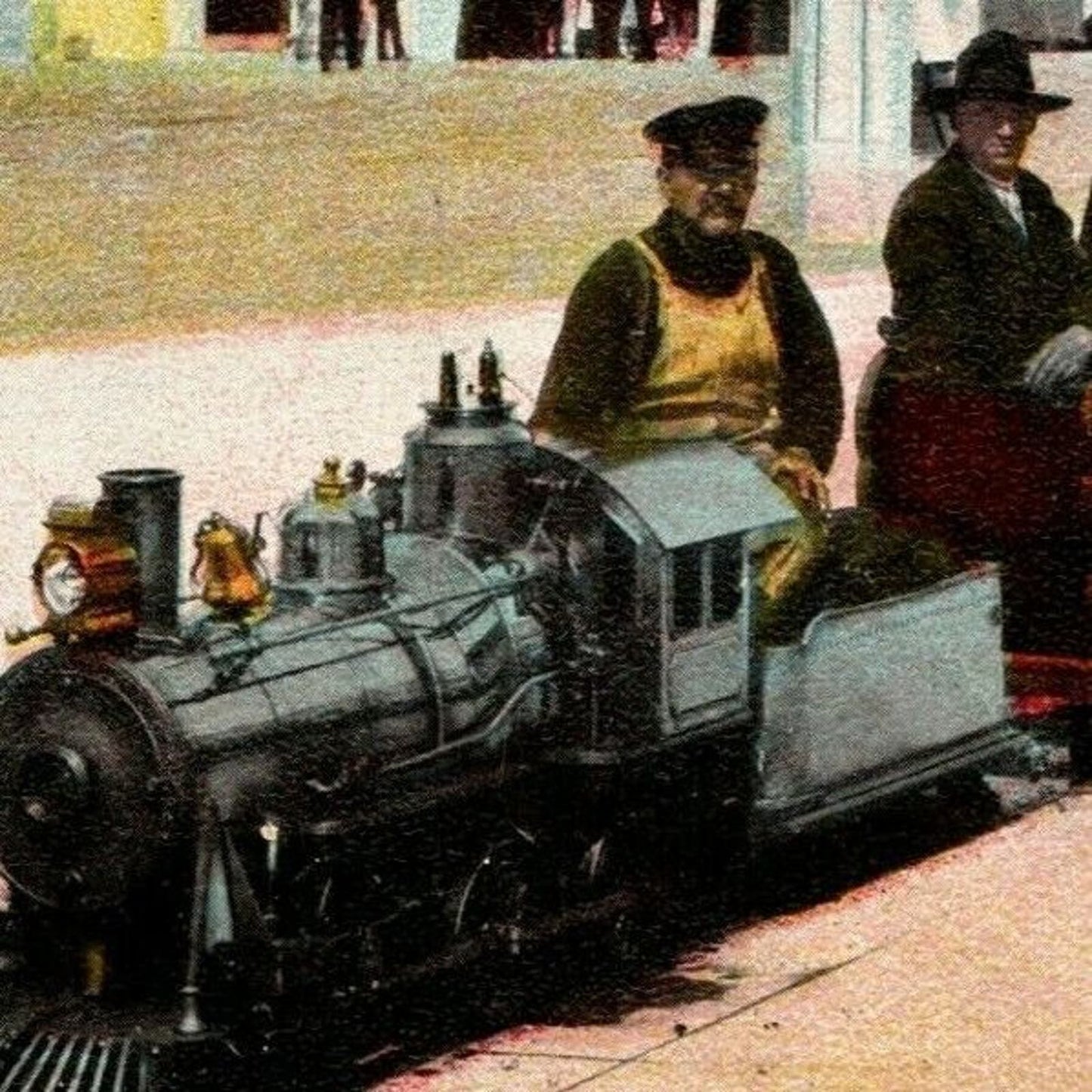 Vintage c1910 PPC Coney Island Postcard "Miniature Railroad"