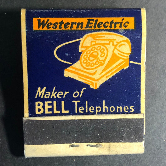 Western Electric Hawthorne Works Bell Telephone Matchbook c1930's-40's (#7)