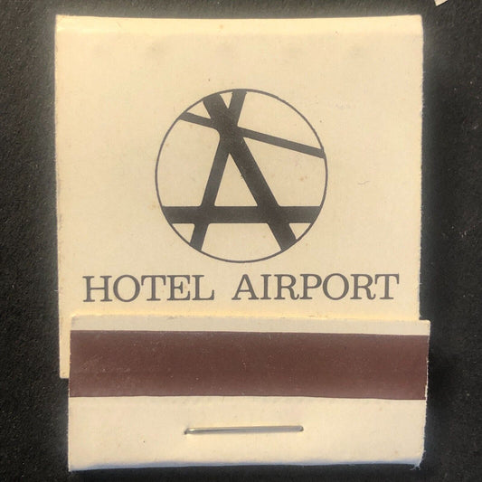 Hotel Airport Zurich / Glattbrugg Vintage Full Matchbook Wooden c1960's-73
