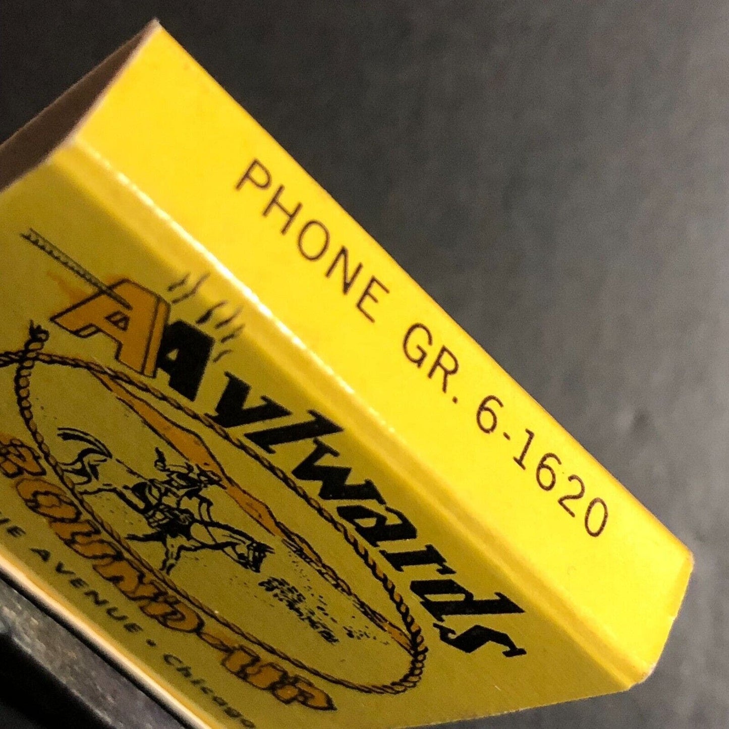Aylwards Restaurant Chicago Full Matchbook c1955-60's Cowboy Branding Iron