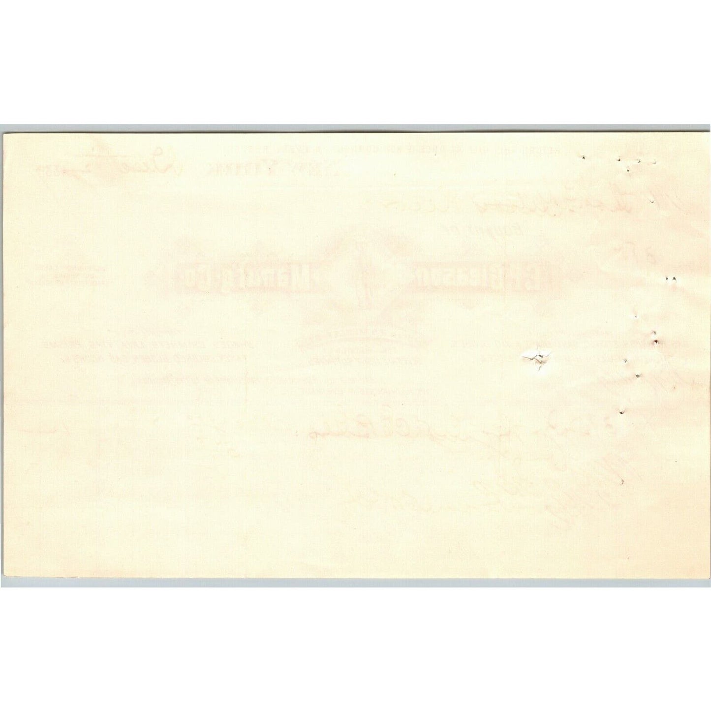 Dec 12 1887 "E. P. Gleason" Cut Glass Globes Billhead Letterhead Mercer St NYC