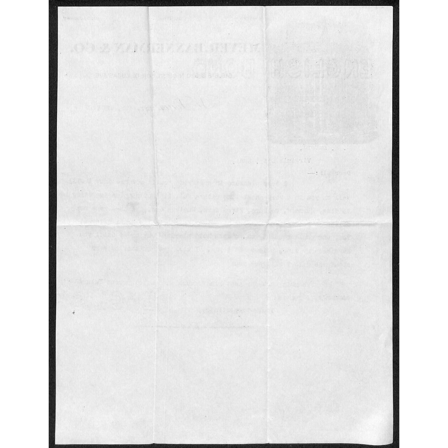 Meyer, Bannerman & Co (Saddlery) St. Louis 1903 Letterhead S.R. Buford*