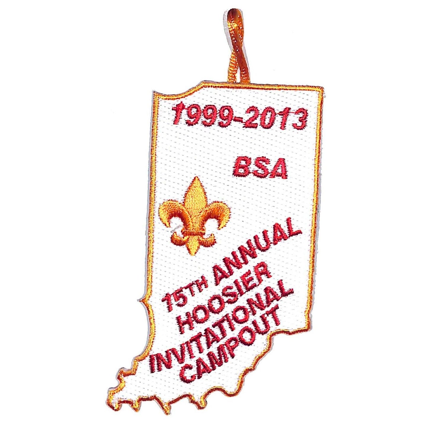BSA Patch 15th Annual Hoosier Invitational Campout 1999-2013 - Gold