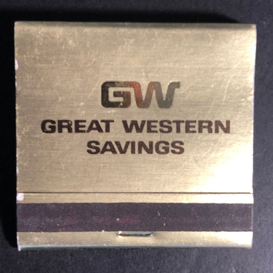 Great Western Savings California Locations Matchbook c1968-73 Full 28-Strike