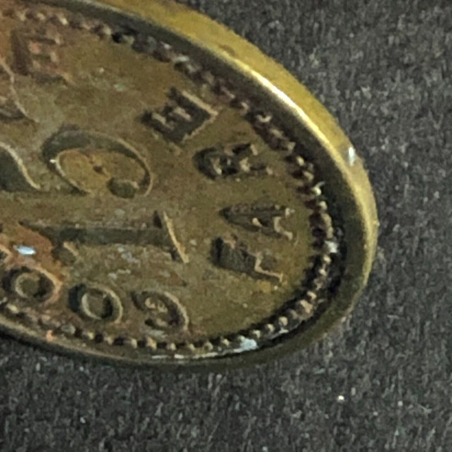 H.T.B. Line (Hill Top Bus Line Beaver Falls, PA) Brass 15¢ Token 18mm -- c1937