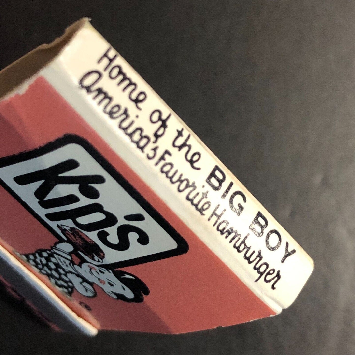 Kip's Big Boy Hamburger Restaurants Full Matchbook Texas c1960's-73 VGC Scarce