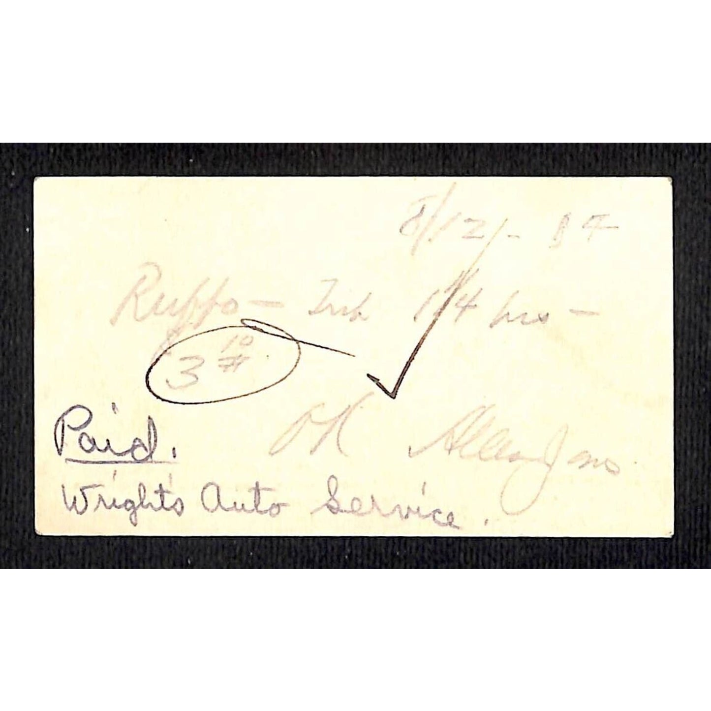 Allen Jones Real Estate Loans / R.A. Rowan c1915-20's Los Angeles Business Card