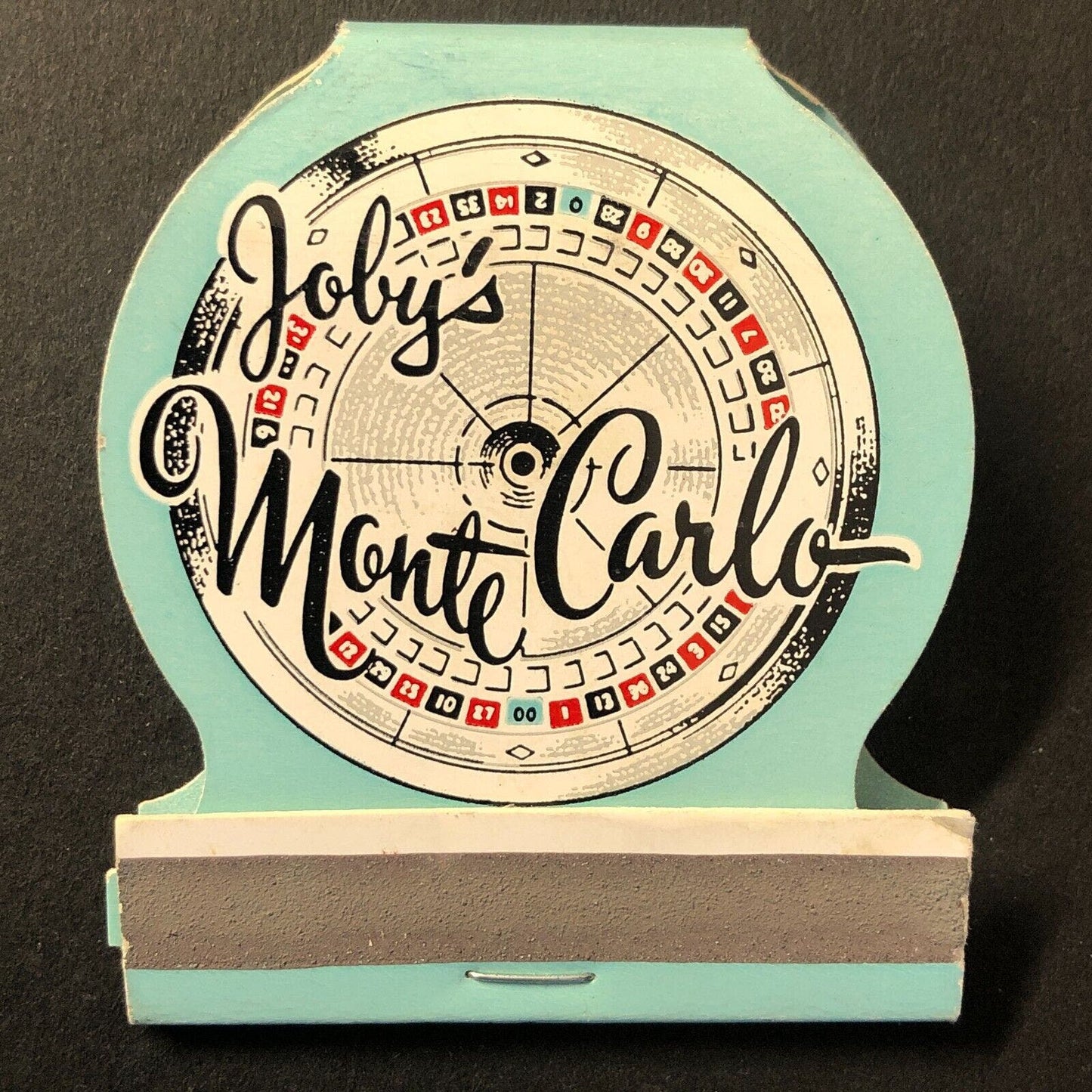 Joby's Monte Carlo Crystal Bay, NV Full Roulette Matchbook Very Scarce c1955-60