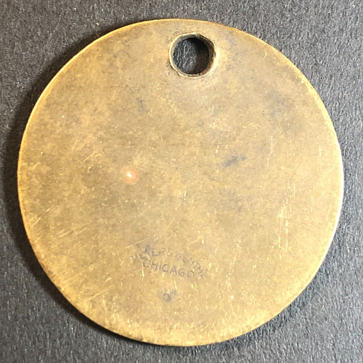 Anaconda Copper Mining Co. Bonner, MT Saw Mill Brass Tool Check Tag 32.5mm #543