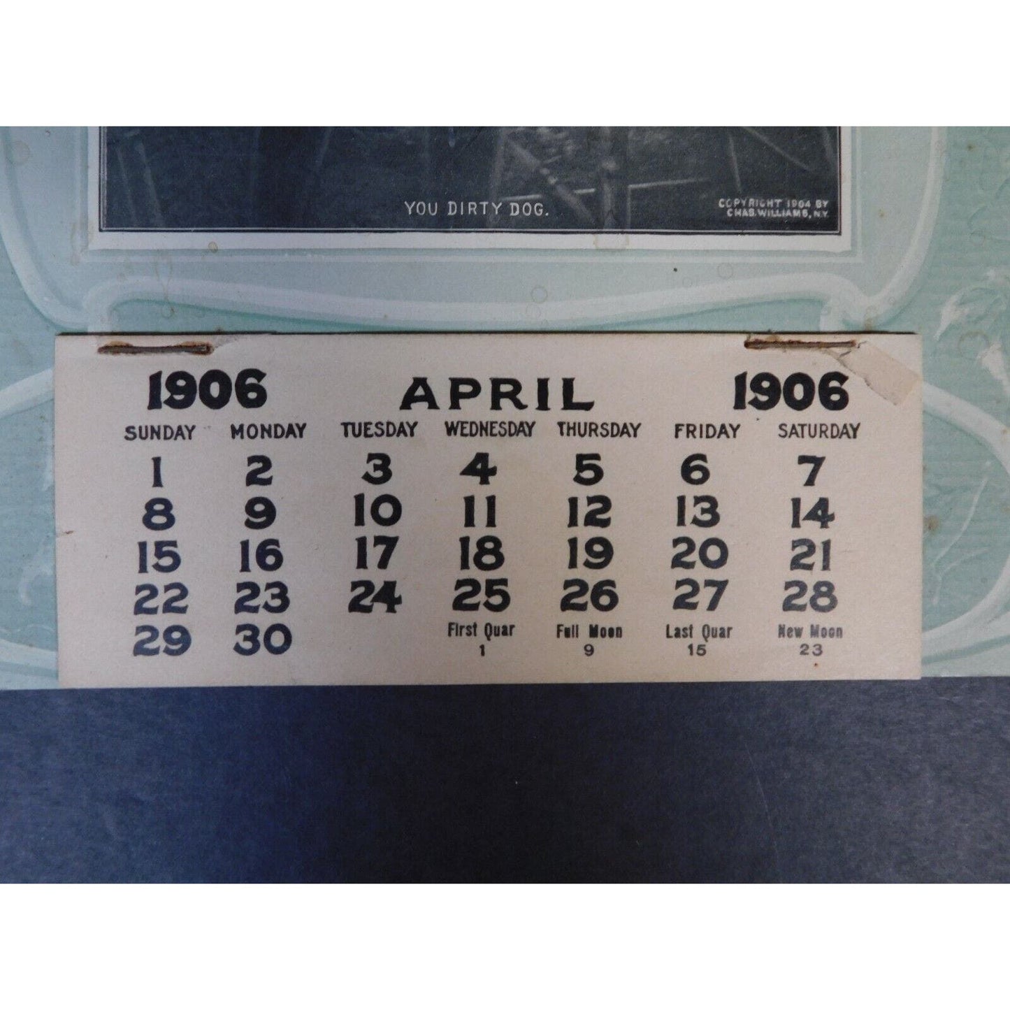 N B. Robinson Tin And Hardware Store 1906 Calendar Williamstown Vermont