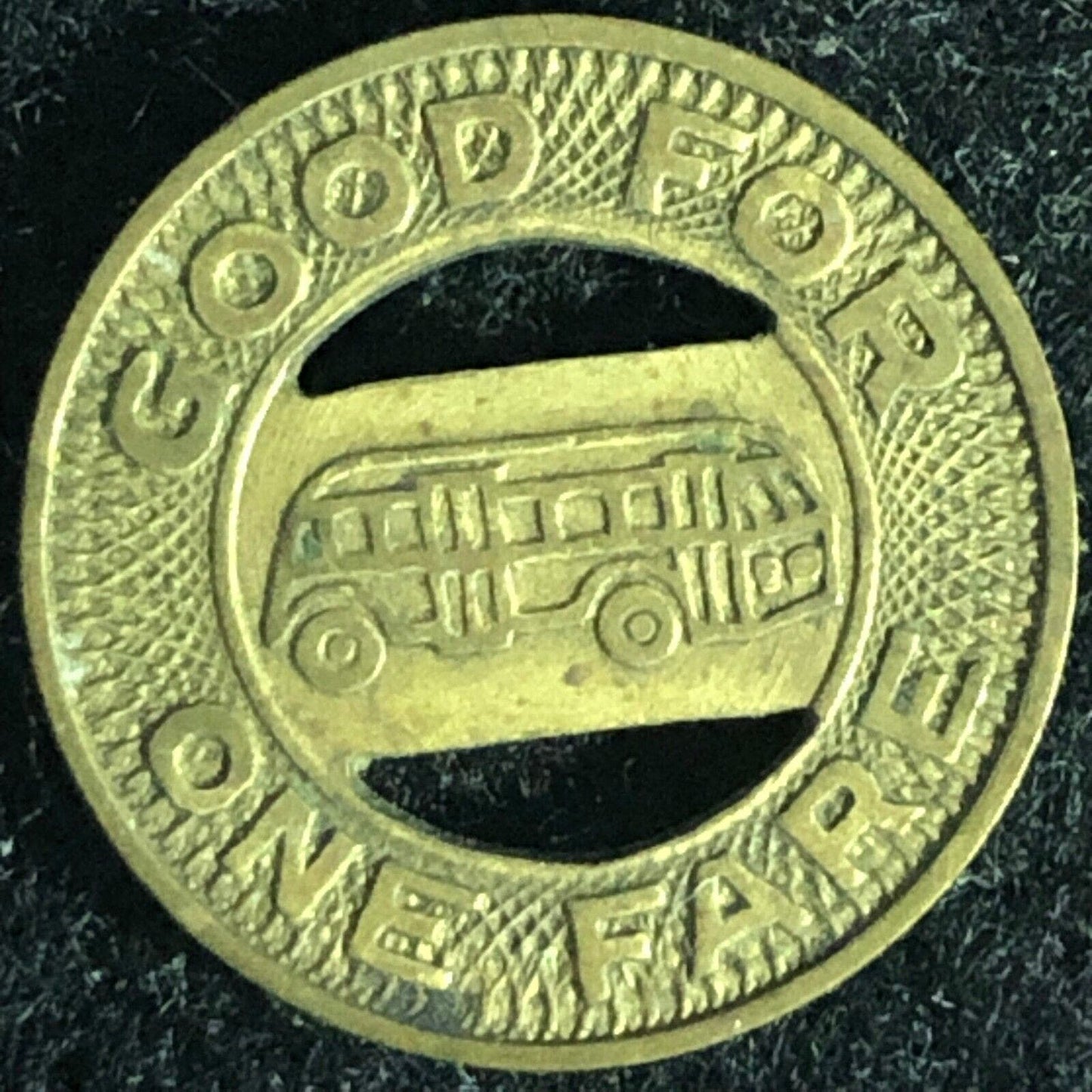 Gastonia Transit Co., Inc. G/F One Fare Bus Token - 16mm
