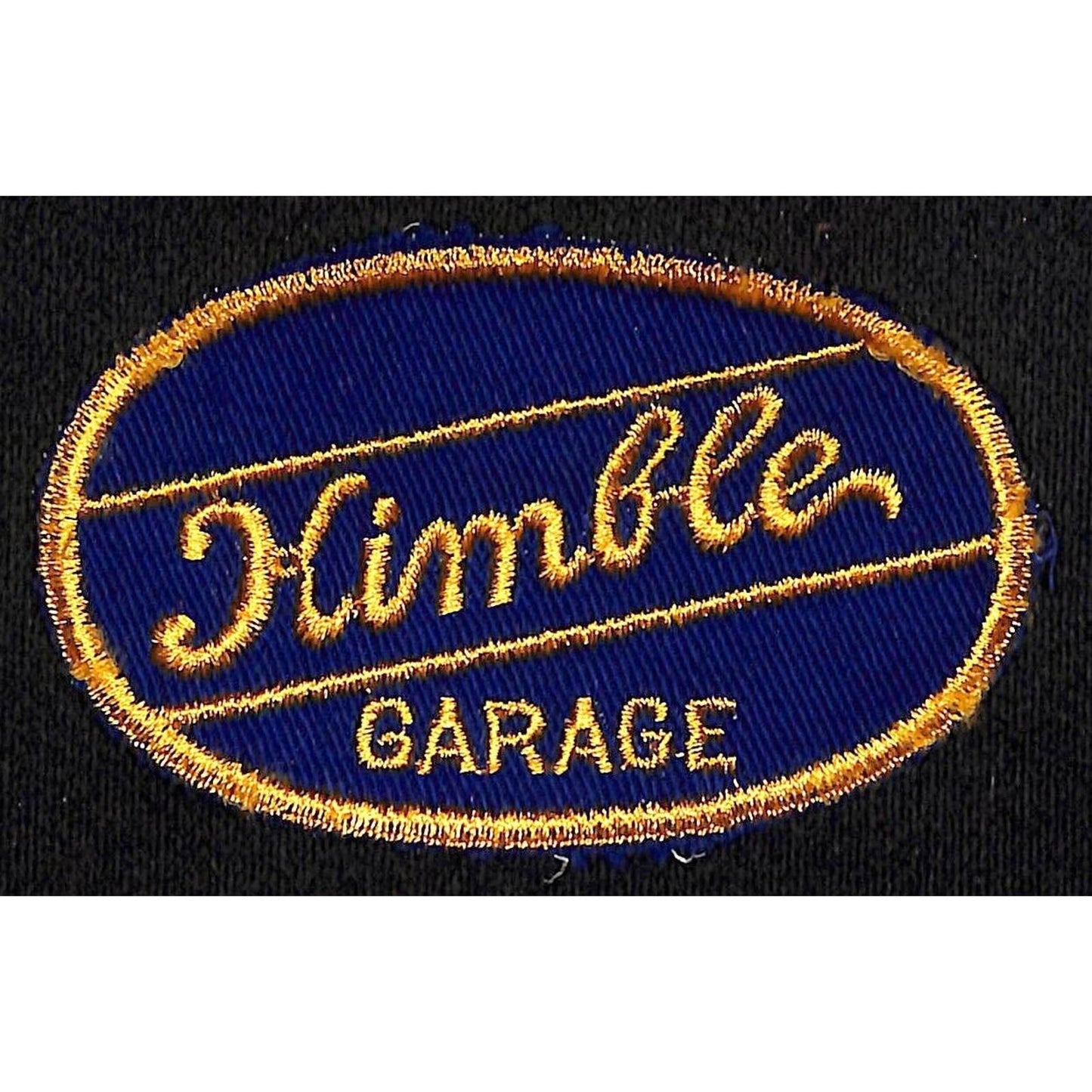 Himble Garage Vintage Embroidered Patch 2 1/4" x 3 3/4" c1950's-60's Scarce