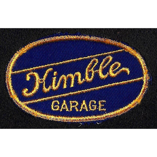 Himble Garage Vintage Embroidered Patch 2 1/4" x 3 3/4" c1950's-60's Scarce