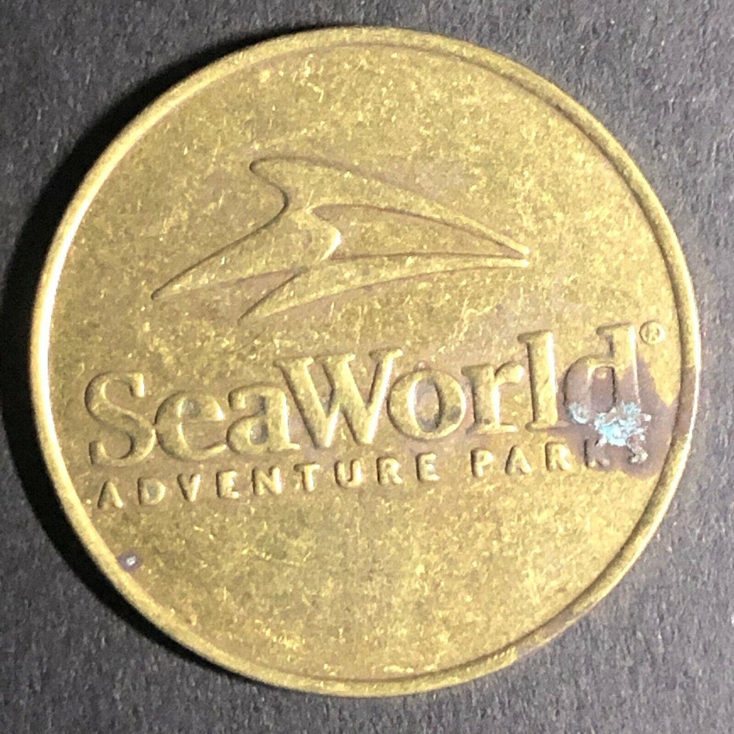 25.30mm Vintage Brass SeaWorld / Busch Gardens Token - Fauver Coll.