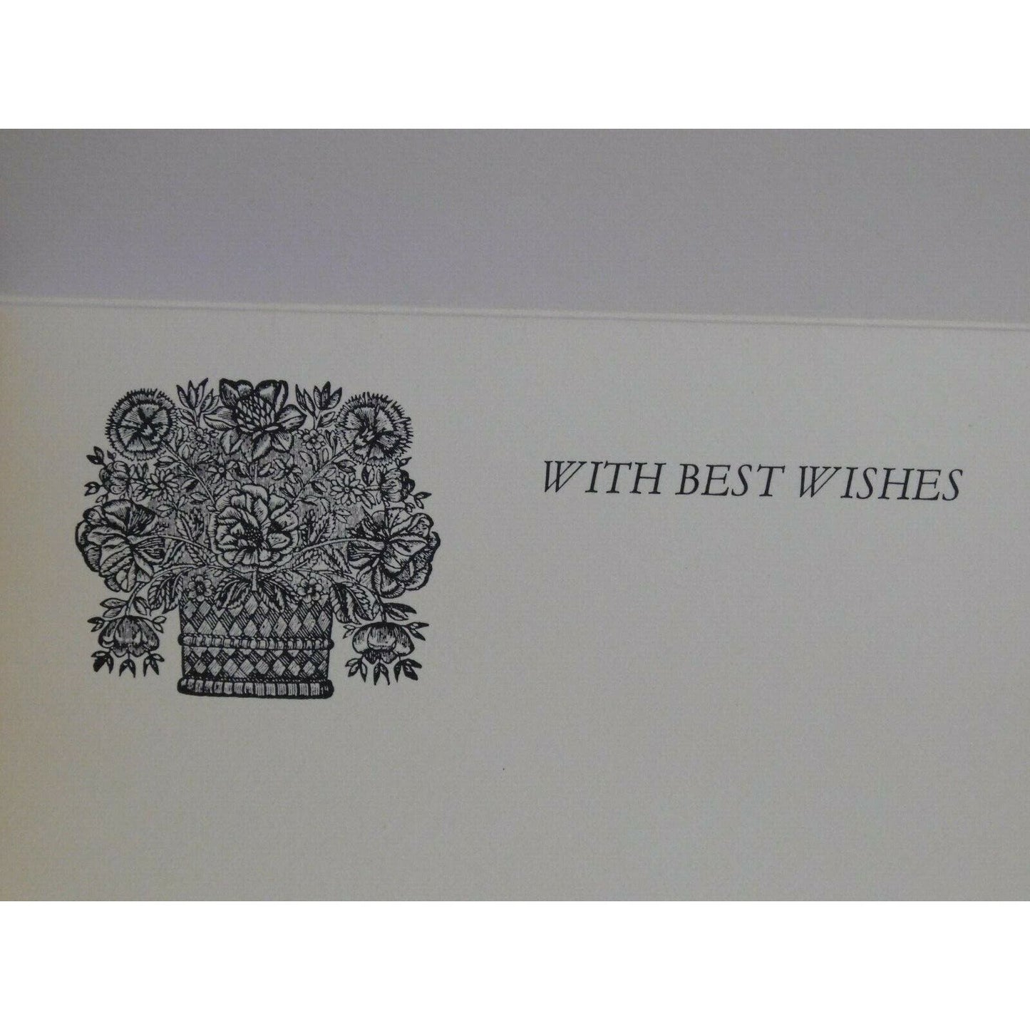 Hugh Evelyn "Best Wishes" Card Drawn by Roy Cross - 1917 Sopwith Camel - c1962?