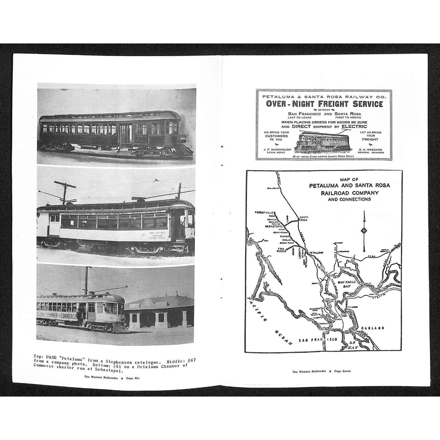 Northern CA Railroad Club's "The Western Railroader" May 1952 Vol. 15 No. 4 16pp