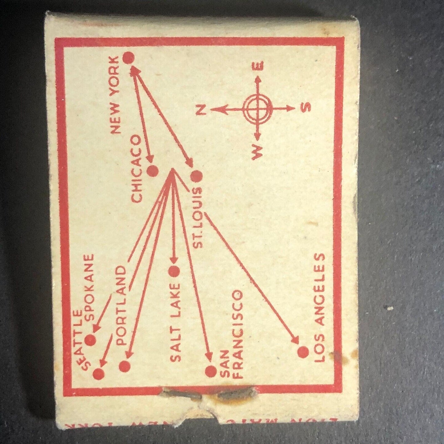 International Forwarding Co. Freight Full 20-Str Matchbook c1930's-40's Scarce